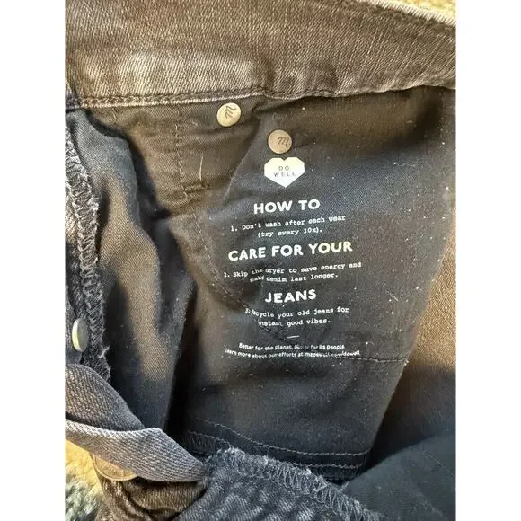 Madewell Jeans Womens Size 27 Black Wash Cali Demi-Boot Jeans Denim E151 - Picture 9 of 16